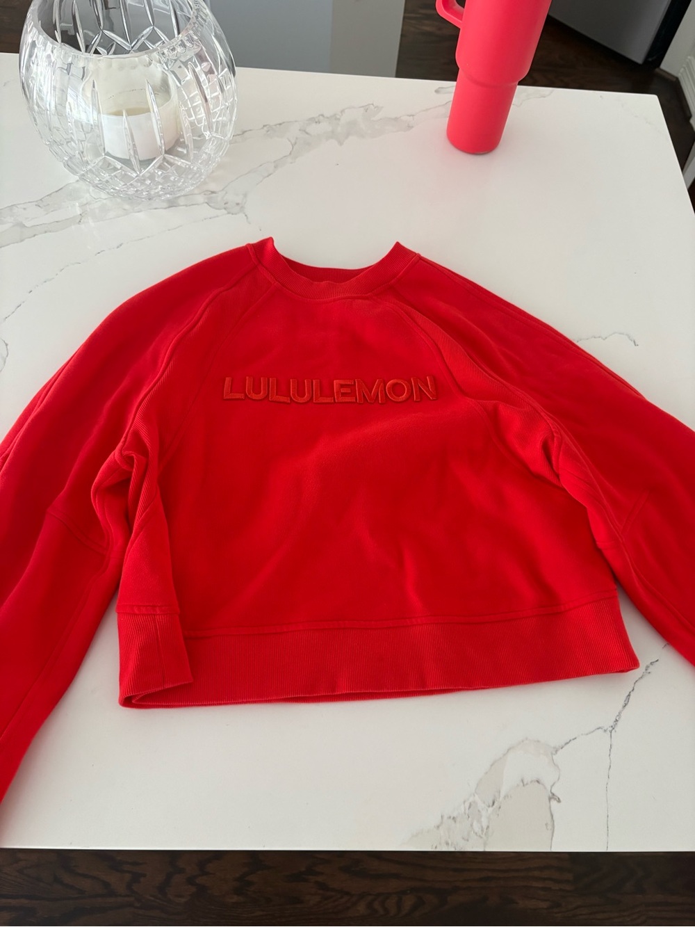 Lululemon red crewneck